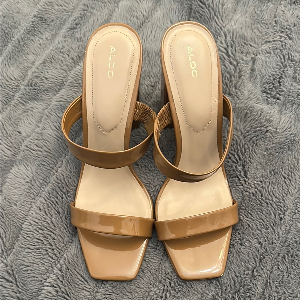 ALDO Women's Tan Heeled Sandals